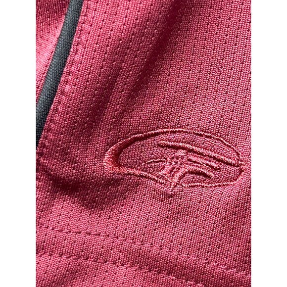 Top Flite Men's XL Golf Polo Shirt Maroon Short Sleeve Polyester 3 Button Casual - Picture 7 of 11